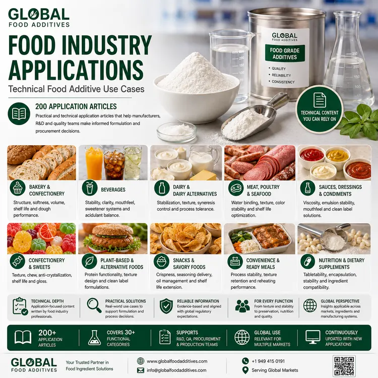 Food industry application articles visual