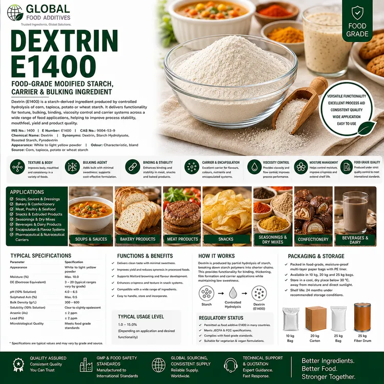 Dextrin food additive food additive ingredient illustration