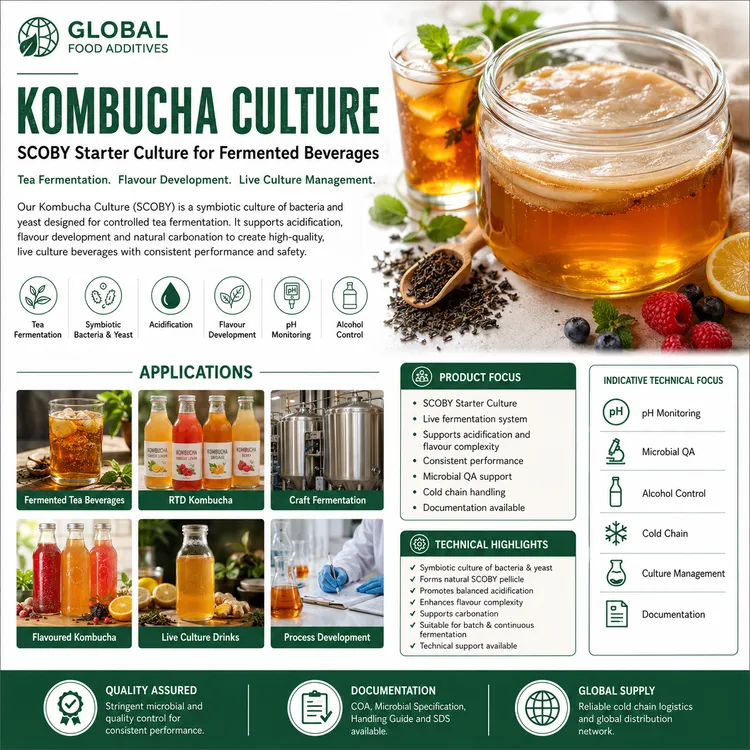 Kombucha Culture food additive food additive ingredient illustration
