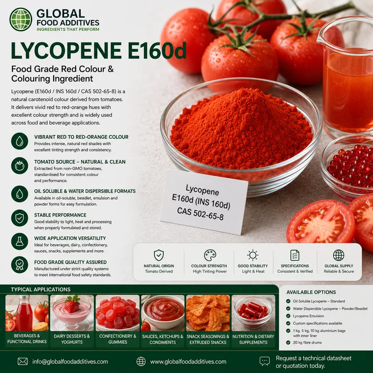 Lycopene food additive food additive ingredient illustration