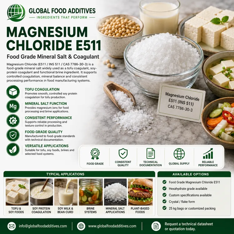 Magnesium Chloride food additive food additive ingredient illustration
