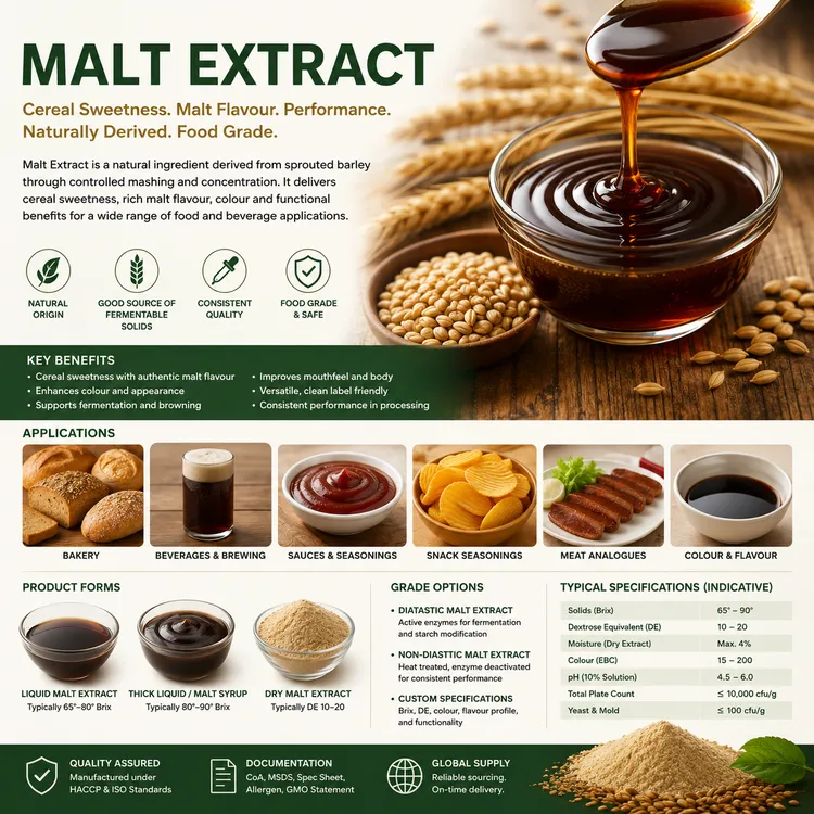 Malt Extract food additive food additive ingredient illustration