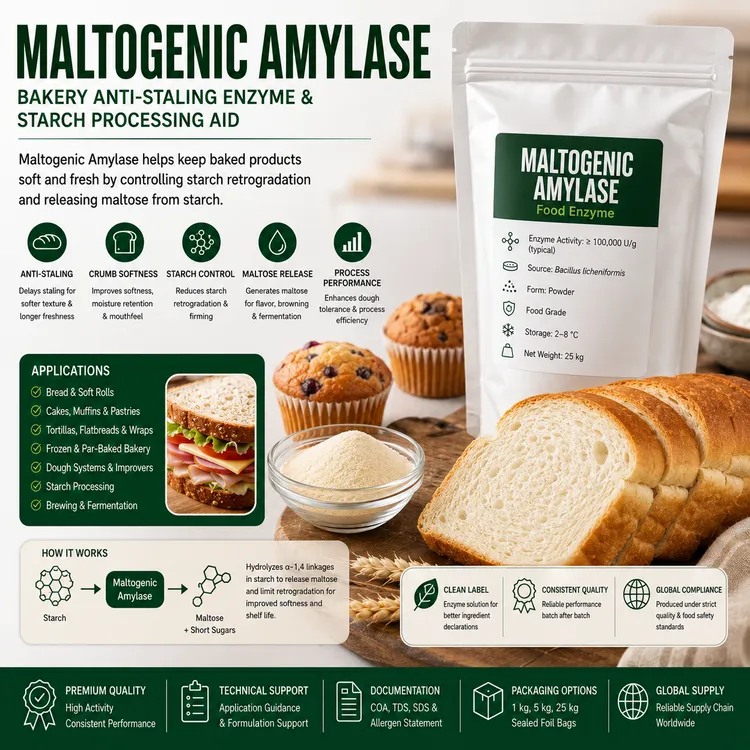 Maltogenic Amylase food additive food additive ingredient illustration
